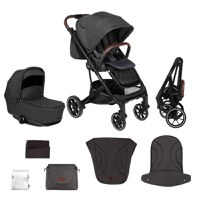 Carucior 2 in 1 Moss Onyx Skiddou negru - 8