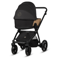 Carucior 2 in 1 Tutis Mio 3+ Beige 180 din piele, sezut reversibil, amortizoare duble, maner reglabil, accesorii incluse - 6