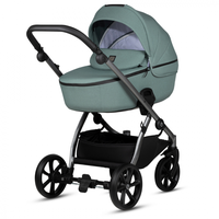 Carucior 2 in 1 Tutis Uno 5+ Menta 143 sezut reversibil, spatar reglabil, roti cu blocare, bara detasabila, accesorii incluse - 3