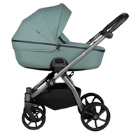 Carucior 2 in 1 Tutis Uno 5+ Menta 143 sezut reversibil, spatar reglabil, roti cu blocare, bara detasabila, accesorii incluse - 4