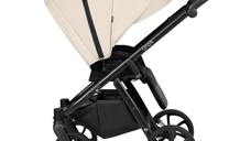 Carucior 2 in 1 Tutis Uno 6+ Beige 180, sezut reversibil, spatar reglabil, cadru din aluminiu, amortizoare, roti cu blocare, greutate admisa 22 kg