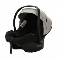 Carucior 3 in 1 Adamex Rimini Alu tip Collection Linen  EcoLeather camel beige cu scaun iSize, parte sport reglabila pana la orizontala, cadru cu suspensii, landou cu suport de cap reglabil pe inaltime - 3