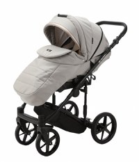 Carucior 3 in 1 Adamex Rimini Alu tip Collection Linen  EcoLeather camel beige cu scaun iSize, parte sport reglabila pana la orizontala, cadru cu suspensii, landou cu suport de cap reglabil pe inaltime - 5