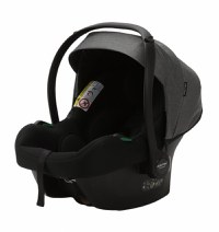 Carucior 3 in 1 Adamex Rimini Alu tip Collection Linen  EcoLeather cloud gray cu scaun iSize, parte sport reglabila pana la orizontala, cadru cu suspensii, landou cu suport de cap reglabil pe inaltime - 6