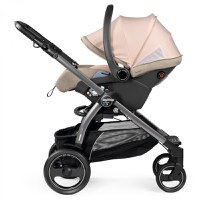 Carucior 3 in 1 Peg Perego Veloce Lounge 0 - 22 kg Mon Amour bej  roz i-Size - 2