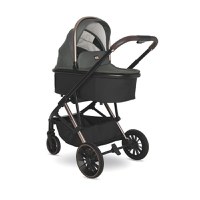Carucior 3 in 1 pentru copii Lorelli Aria Green, cosulet auto Aria Luxe 40-87 cm inclus, cadru din aluminiu, parte sport reversibila, multiple accesorii, greutate admisa 22 kg - 1