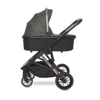 Carucior 3 in 1 pentru copii Lorelli Aria Green, cosulet auto Aria Luxe 40-87 cm inclus, cadru din aluminiu, parte sport reversibila, multiple accesorii, greutate admisa 22 kg - 2