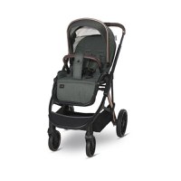 Carucior 3 in 1 pentru copii Lorelli Aria Green, cosulet auto Aria Luxe 40-87 cm inclus, cadru din aluminiu, parte sport reversibila, multiple accesorii, greutate admisa 22 kg - 5