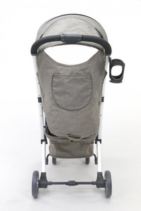 Carucior Asalvo Cotton Bej, spatar reglabil, mod inclinare completa, suport pentru picioare reglabil, rotire 360 grade pe rotile din fata - 4