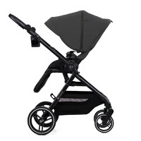 Carucior pentru copii 3 in 1 Kinderkraft Yoxi Moonlight Grey 0-22 kg, cadru din aluminiu, accesorii incluse - 4