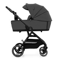 Carucior pentru copii 3 in 1 Kinderkraft Yoxi Moonlight Grey 0-22 kg, cadru din aluminiu, accesorii incluse - 5