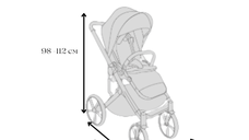 Carucior pentru copii Avionaut Sirius Grey 2 in 1 cu suspensie, maner telescopic, geanta, greutate admisa 22 kg