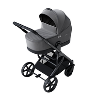 Carucior pentru copii Avionaut Sirius Grey 2 in 1 cu suspensie, maner telescopic, geanta, greutate admisa 22 kg - 3