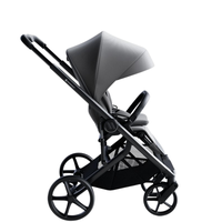 Carucior pentru copii Avionaut Sirius Grey 2 in 1 cu suspensie, maner telescopic, geanta, greutate admisa 22 kg - 4