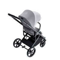 Carucior pentru copii Avionaut Sirius Grey 2 in 1 cu suspensie, maner telescopic, geanta, greutate admisa 22 kg - 9