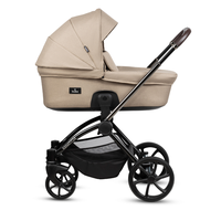 Carucior pentru copii Buba Kanatitza Nougat 2 in 1 cu suspensii, scaun reversibil, rucsac, suport pahar, plasa insecte si husa ploaie - 5