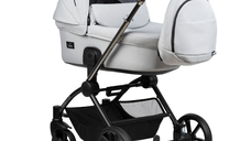 Carucior pentru copii Buba Kanatitza Risso 2 in 1 cu suspensii, scaun reversibil, rucsac, suport pahar, plasa insecte si husa ploaie