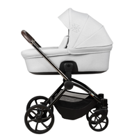 Carucior pentru copii Buba Kanatitza Risso 2 in 1 cu suspensii, scaun reversibil, rucsac, suport pahar, plasa insecte si husa ploaie - 3