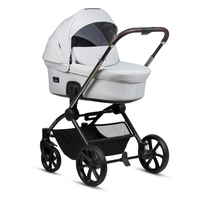 Carucior pentru copii Buba Kanatitza Risso 2 in 1 cu suspensii, scaun reversibil, rucsac, suport pahar, plasa insecte si husa ploaie - 4