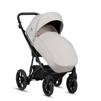 Carucior pentru copii Buba Zaza2 Cream 2 in 1 cu suspensii, scaun reversibil, rucsac, suport pahar, plasa insecte si husa ploaie - 1