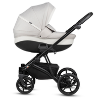Carucior pentru copii Buba Zaza2 Cream 2 in 1 cu suspensii, scaun reversibil, rucsac, suport pahar, plasa insecte si husa ploaie - 2