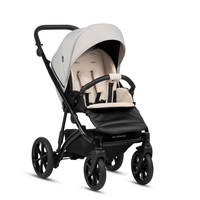 Carucior pentru copii Buba Zaza2 Cream 2 in 1 cu suspensii, scaun reversibil, rucsac, suport pahar, plasa insecte si husa ploaie - 3