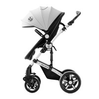 Carucior pentru copii Buf Boof A1 Deluxe Black White 2 in 1 reversibil 0-36 luni, cadru din aluminiu, amortizoare, accesorii incluse - 3