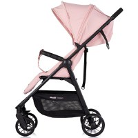 Carucior pentru copii Chipolino Blossom Powder Pink, spatar reglabil, bara de protectie, greutate admisa 22 kg - 1