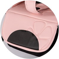 Carucior pentru copii Chipolino Blossom Powder Pink, spatar reglabil, bara de protectie, greutate admisa 22 kg - 2