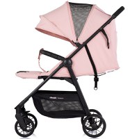 Carucior pentru copii Chipolino Blossom Powder Pink, spatar reglabil, bara de protectie, greutate admisa 22 kg - 5