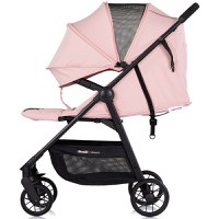 Carucior pentru copii Chipolino Blossom Powder Pink, spatar reglabil, bara de protectie, greutate admisa 22 kg - 6