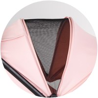 Carucior pentru copii Chipolino Blossom Powder Pink, spatar reglabil, bara de protectie, greutate admisa 22 kg - 10