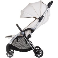 Carucior pentru copii Chipolino Illusion biscotta, Pliere automata, Spatar reglabil, bara de protectie detasabila, Suport picioare reglabil, greutate suportata 22 kg - 2