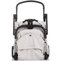 Carucior pentru copii Chipolino Illusion biscotta, Pliere automata, Spatar reglabil, bara de protectie detasabila, Suport picioare reglabil, greutate suportata 22 kg - 4