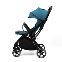 Carucior pentru copii, Kidnort Fjallrav Albastru, cu pliere compacta, suspensie integrala, spatar si viziera reglabile, pana la 22 kg, accesorii incluse, suport pentru pahar, husa transport - 3