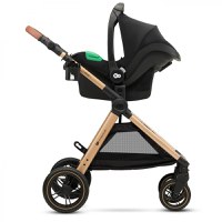 Carucior pentru copii Kinderkraft Esme Pure Black 3 in 1 reversibil, cu spatar si maner reglabil, suportul pentru pahar, husa pentru picioare, husa de ploaie, geanta - 5