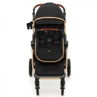Carucior pentru copii Kinderkraft Esme Pure Black 3 in 1 reversibil, cu spatar si maner reglabil, suportul pentru pahar, husa pentru picioare, husa de ploaie, geanta - 8