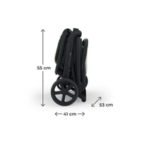 Carucior pentru copii Kinderkraft Nubi 3 Mystic Green autopliabil, cadru din aluminiu, greutate admisa 22 kg, accesorii incluse - 3