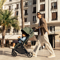 Carucior pentru copii Kinderkraft Nubi 3 Mystic Green autopliabil, cadru din aluminiu, greutate admisa 22 kg, accesorii incluse - 5