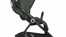 Carucior pentru nou nascut Euro-Cart Crox, cu cadrul de aluminiu, pliere compacta, scaun reversibil, cu 3 nivele de ajustare a spatarului, capotina si husa de picioruse, roti cu suspensii, pana la 22 kg, Jungle
