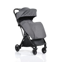Carucior sport Cangaroo pana la 22kg cadru din aluminiu cu pliere compacta Autofold,spatar reglabil pana la pozitie de somn,roti EVA detasabile si husa de picioare inclusa Easy Fold Gri - 1