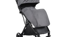 Carucior sport Cangaroo pana la 22kg cadru din aluminiu cu pliere compacta Autofold,spatar reglabil pana la pozitie de somn,roti EVA detasabile si husa de picioare inclusa Easy Fold Gri
