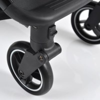 Carucior sport Cangaroo pana la 22kg cadru din aluminiu cu pliere compacta Autofold,spatar reglabil pana la pozitie de somn,roti EVA detasabile si husa de picioare inclusa Easy Fold Gri - 5