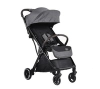 Carucior sport Cangaroo pana la 22kg cadru din aluminiu cu pliere compacta Autofold,spatar reglabil pana la pozitie de somn,roti EVA detasabile si husa de picioare inclusa Easy Fold Gri - 8