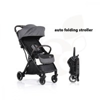 Carucior sport Cangaroo pana la 22kg cadru din aluminiu cu pliere compacta Autofold,spatar reglabil pana la pozitie de somn,roti EVA detasabile si husa de picioare inclusa Easy Fold Gri - 9