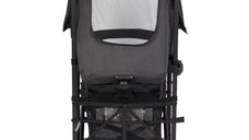 Carucior sport Euro Cart Ezzo cu pliere tip umbrela pozitie de somn si parasolar XXL Iron, spatar reglabil in 3 pozitii, dotat cu husa de picioare, roti cu suspensii