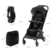 Carucior sport KinderKraft Pilot 2 cu pliere compacta Midnight Black - 6