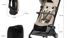 Carucior sport KinderKraft Pilot 2 cu pliere compacta Soft Beige