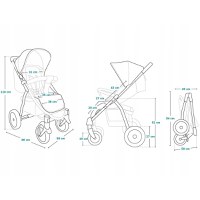 Carucior sport Lionelo Annet Tour verde - 2
