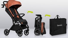 Carucior sport Lionelo Cloe, Cu accesorii, Cadru din aluminiu, Sarcina maxim 22 kg, Usor, Pliere compacta pentru avion, cu o singura mana, Ideal pentru toate tipurile de suprafete, 6 luni+ gri